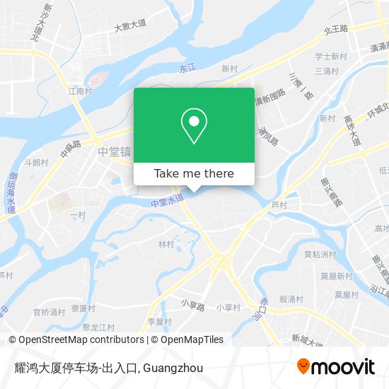 耀鸿大厦停车场-出入口 map
