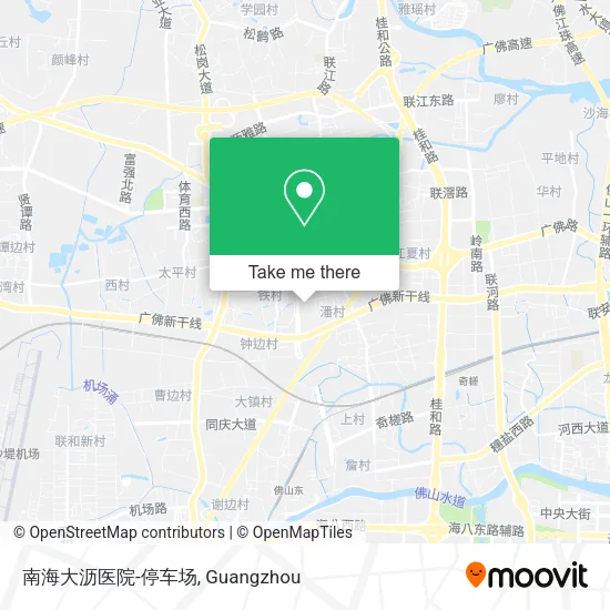 南海大沥医院-停车场 map