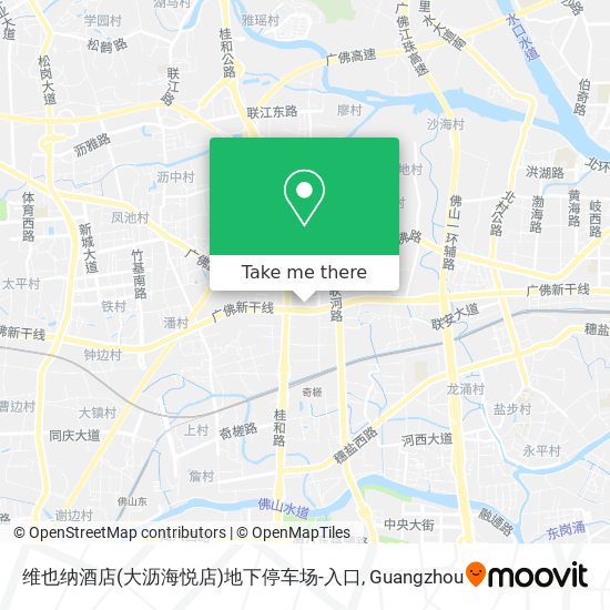 维也纳酒店(大沥海悦店)地下停车场-入口 map