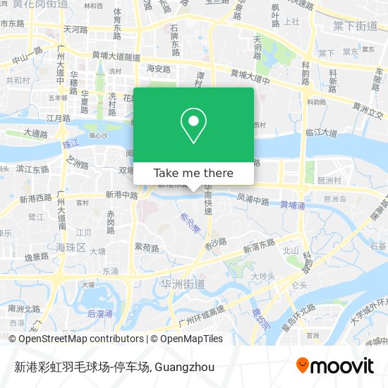 新港彩虹羽毛球场-停车场 map