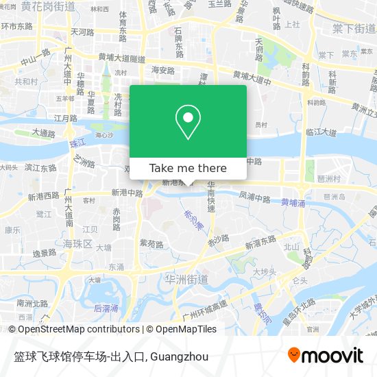篮球飞球馆停车场-出入口 map