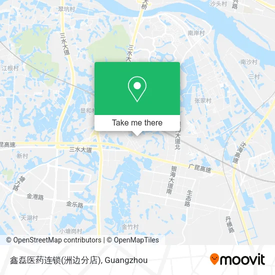 鑫磊医药连锁(洲边分店) map