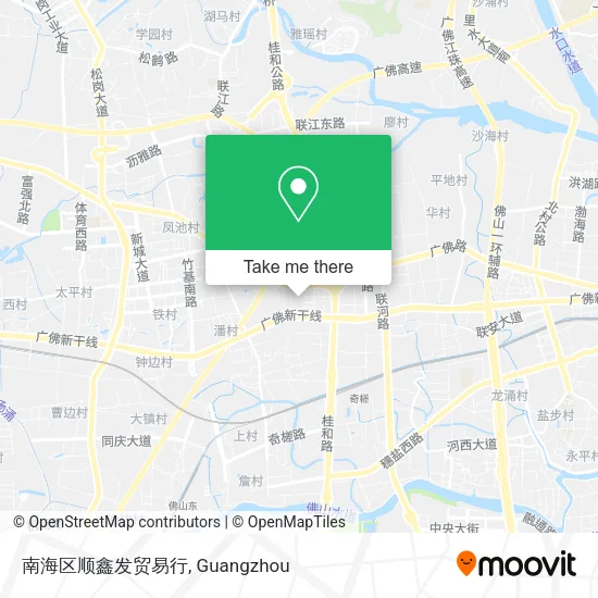 南海区顺鑫发贸易行 map