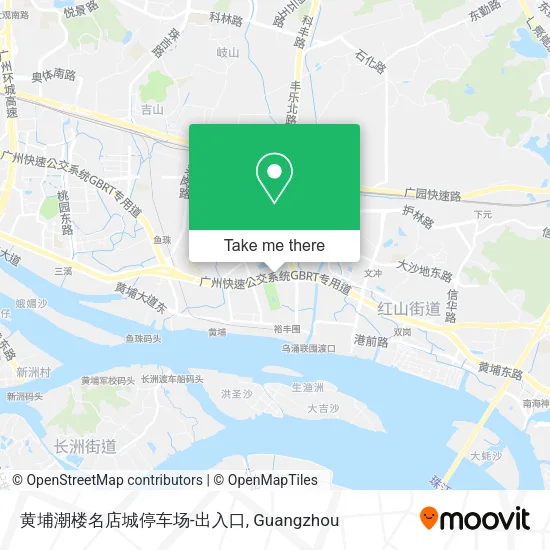 黄埔潮楼名店城停车场-出入口 map