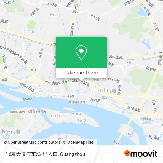 冠豪大厦停车场-出入口 map