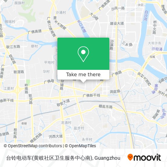台铃电动车(黄岐社区卫生服务中心南) map