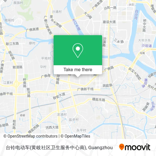 台铃电动车(黄岐社区卫生服务中心南) map