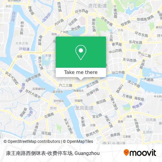 康王南路西侧咪表-收费停车场 map