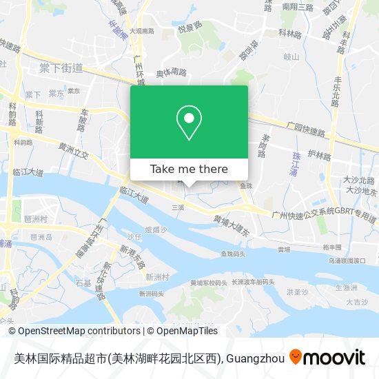 美林国际精品超市(美林湖畔花园北区西) map