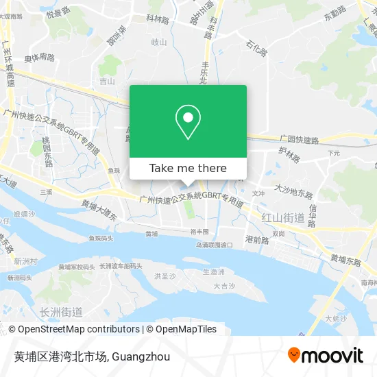 黄埔区港湾北市场 map