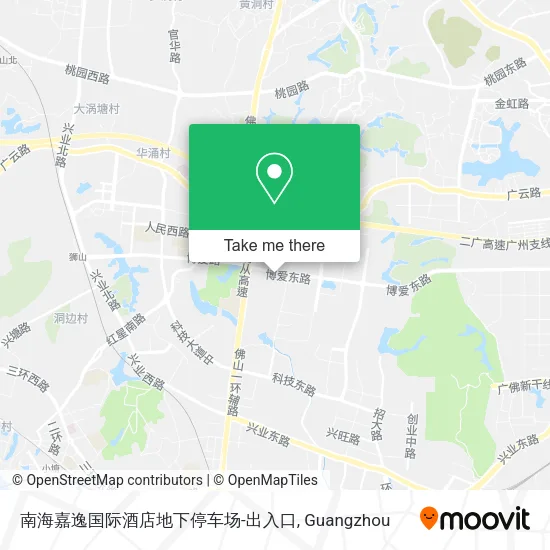 南海嘉逸国际酒店地下停车场-出入口 map