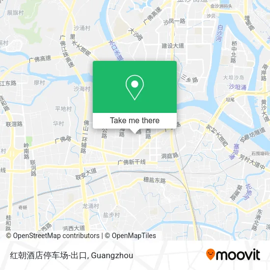 红朝酒店停车场-出口 map