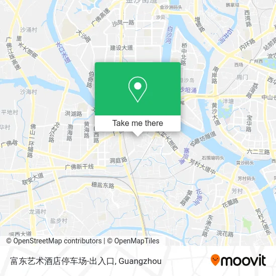 富东艺术酒店停车场-出入口 map