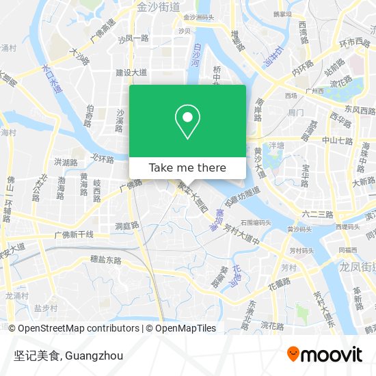 坚记美食 map