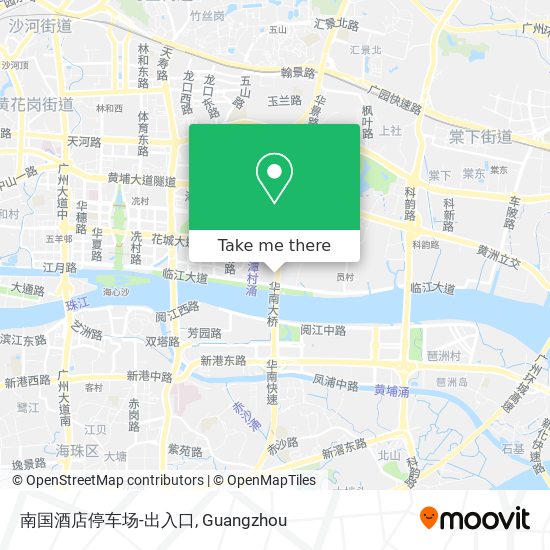 南国酒店停车场-出入口 map