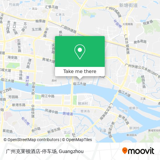 广州克莱顿酒店-停车场 map
