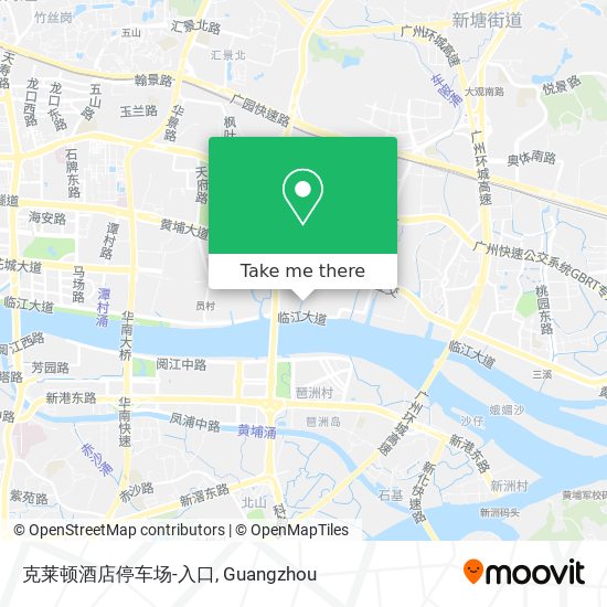 克莱顿酒店停车场-入口 map