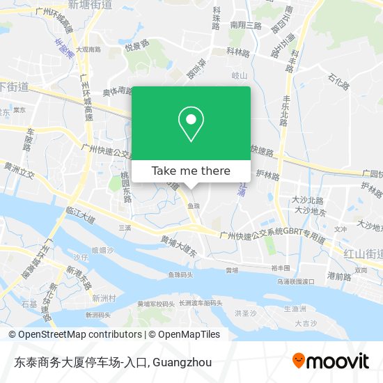 东泰商务大厦停车场-入口 map