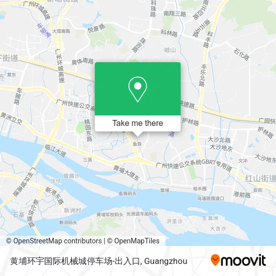 黄埔环宇国际机械城停车场-出入口 map