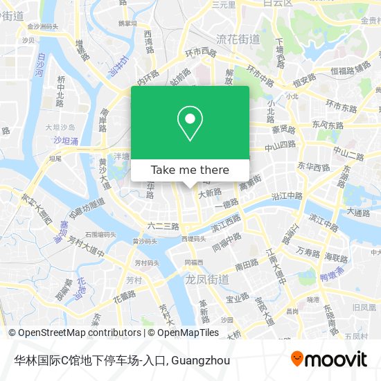 华林国际C馆地下停车场-入口 map
