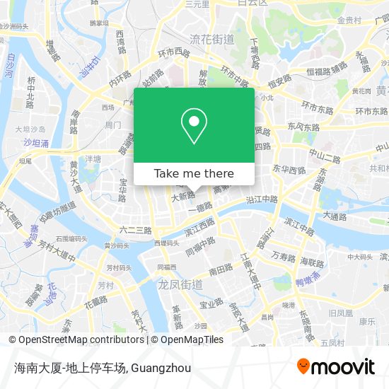 海南大厦-地上停车场 map