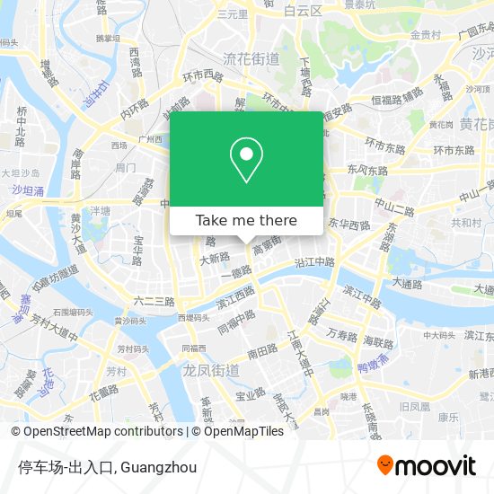 停车场-出入口 map
