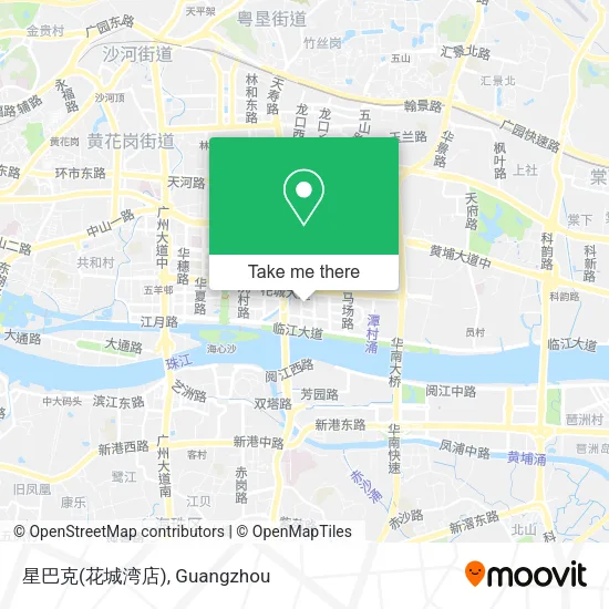 星巴克(花城湾店) map