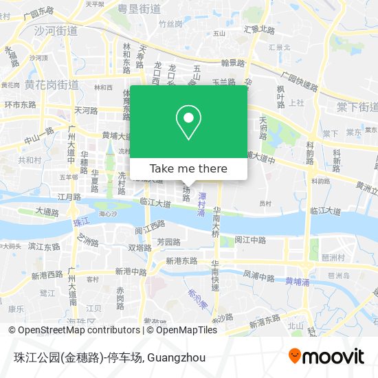珠江公园(金穗路)-停车场 map