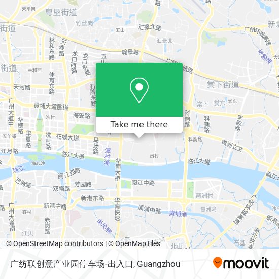 广纺联创意产业园停车场-出入口 map