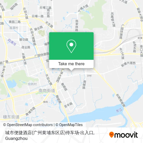 城市便捷酒店(广州黄埔东区店)停车场-出入口 map