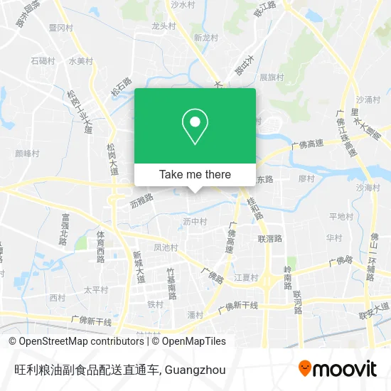 旺利粮油副食品配送直通车 map