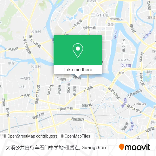 大沥公共自行车石门中学站-租赁点 map
