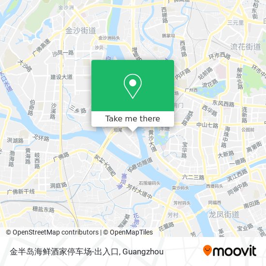 金半岛海鲜酒家停车场-出入口 map