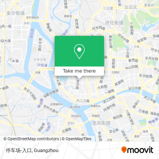 停车场-入口 map