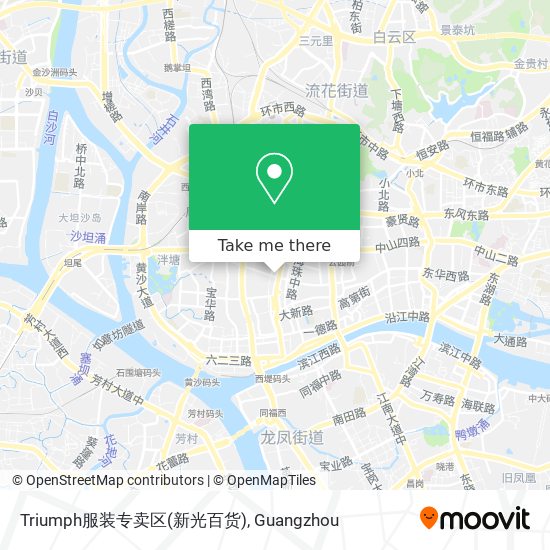 Triumph服装专卖区(新光百货) map