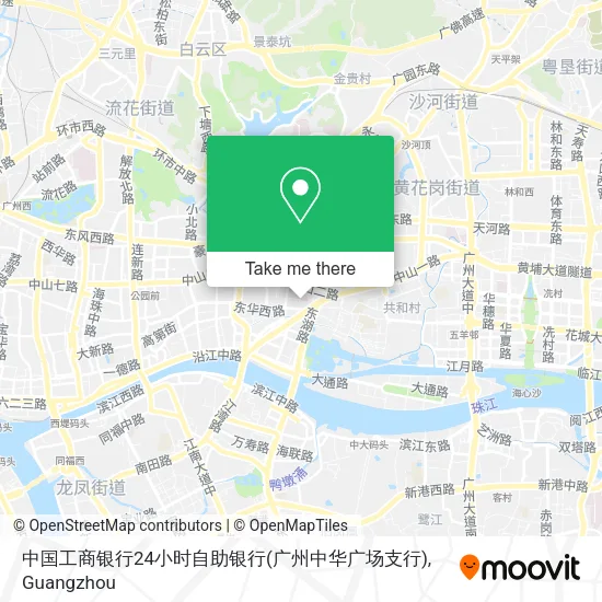 中国工商银行24小时自助银行(广州中华广场支行) map