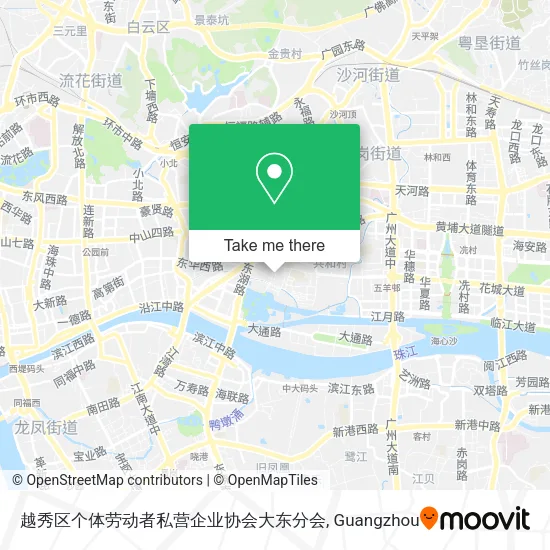 越秀区个体劳动者私营企业协会大东分会 map