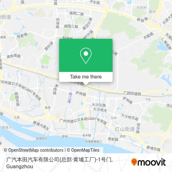 广汽本田汽车有限公司(总部·黄埔工厂)-1号门 map