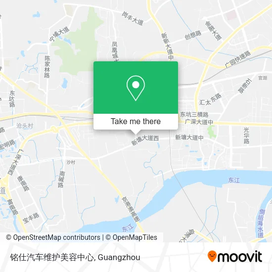 铭仕汽车维护美容中心 map
