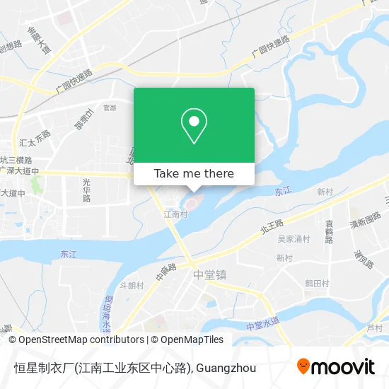 恒星制衣厂(江南工业东区中心路) map