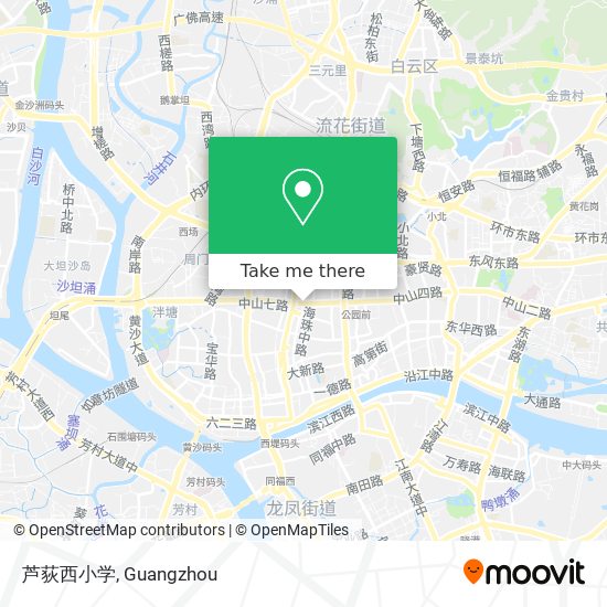 芦荻西小学 map
