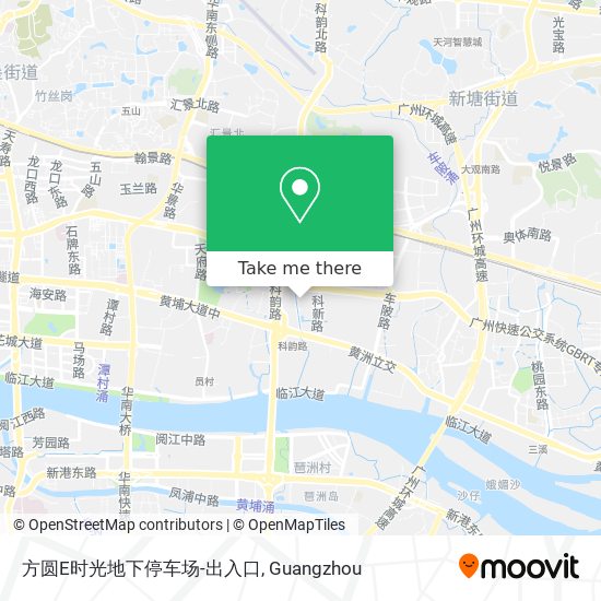 方圆E时光地下停车场-出入口 map