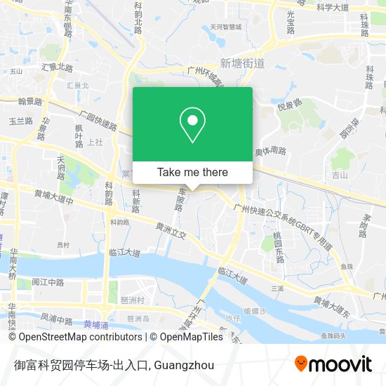 御富科贸园停车场-出入口 map