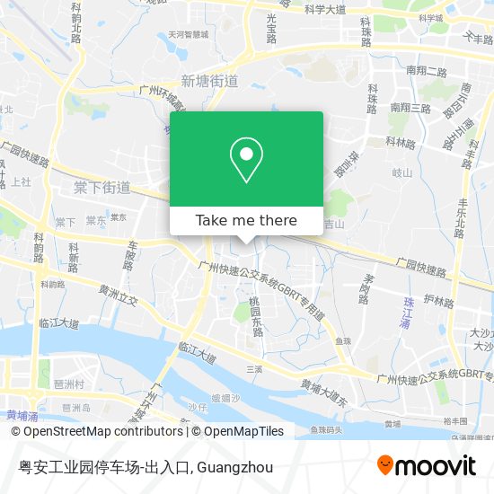 粤安工业园停车场-出入口 map