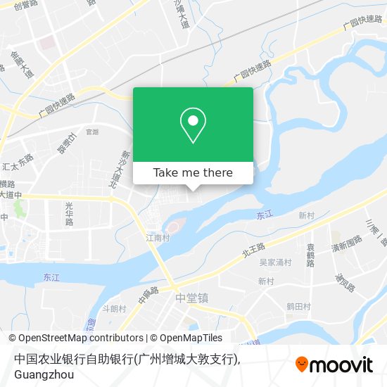 中国农业银行自助银行(广州增城大敦支行) map