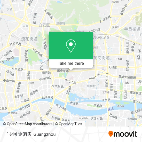 广州礼途酒店 map