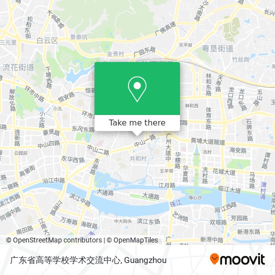 广东省高等学校学术交流中心 map