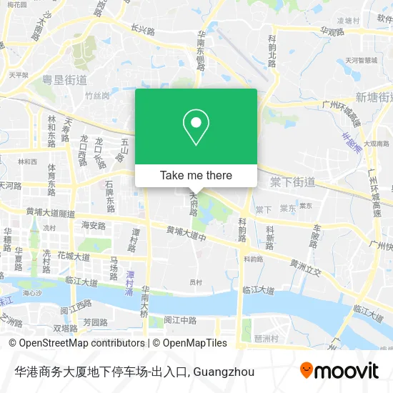 华港商务大厦地下停车场-出入口 map