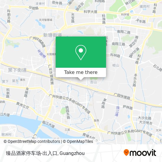 臻品酒家停车场-出入口 map