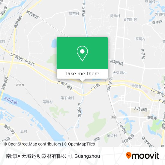 南海区天域运动器材有限公司 map